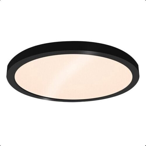 Tweedekans Goliving Plafondlamp – Plafonniere – Led – Extra Dun – Warm Wit Licht – Slaapkamer – Badkamer – Woonkamer – Ø 30cm – Zwart
