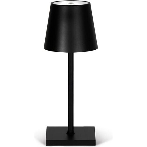Tweedekans Goliving Tafellamp Oplaadbaar – Draadloos en dimbaar – Moderne touch lamp – Nachtlamp Slaapkamer – 26 cm – Zwart