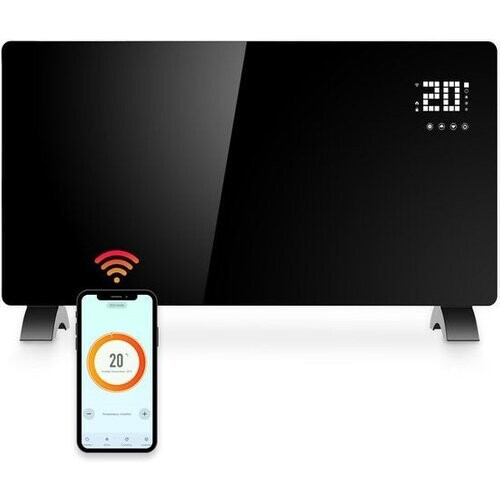 Tweedekans Gologi Elektrische Convectorkachel – 2000W – Thermostaat, App & Touchbediening – 42,3 x 33 x 11,5 cm – Zwart