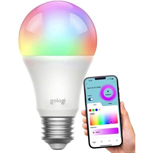 Tweedekans Gologi Slimme e27 bulb lamp - Smart led verlichting - Dimbaar - Wifi - 16M kleuren - RGB