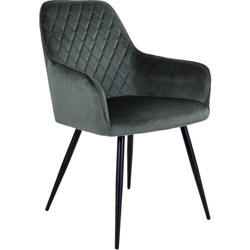 Tweedekans House Nordic Harbo Eetkamerstoel Velvet Groen - Set van 2