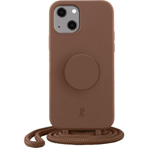 Tweedekans Just Elegance PopGrip Backcover Hoesje - Geschikt voor Apple iPhone 14 - Gsm case - Brown Sugar