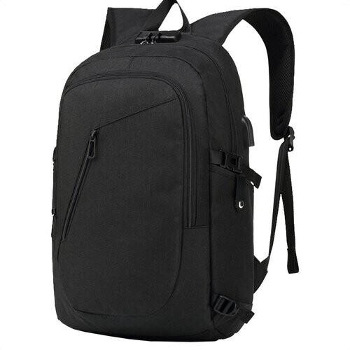 Tweedekans Laptop rugzak - Schooltas - Backpack - Laptoptas - USB oplaadstation - Waterafstotend stof - 14 t/m 15.6 inch - Zwart