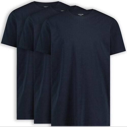 Tweedekans LebasQ T-shirt 3-Pack – Regular Fit, Stretchkatoen – Zwart - Maat M