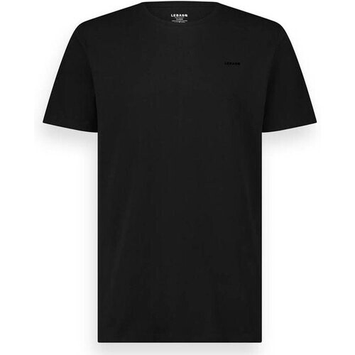 Tweedekans LEBASQ - The Baker - T-shirt - Met korte mouw - Pitch Black - Zwart - XL - biologisch katoen - 3D print op borst