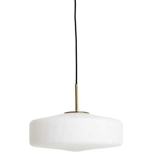 Tweedekans Light & Living Hanglamp Pleat Wit – Ø 40 cm – Moderne Glazen Lamp Voor Woonkamer En Hal – Industriële Stijl – Exclusief Lichtbron – E27 Fitting