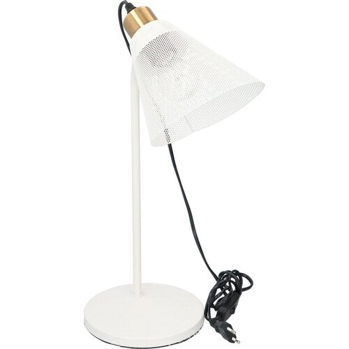 Tweedekans Luxe Grundig Tafellamp – E27 Fitting – 30cm – Wit – Met Aan/Uit Schakelaar – Stijlvolle Verlichting voor Jouw Interieur