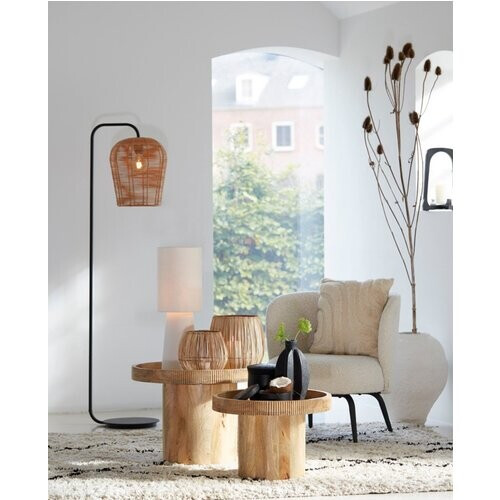 Tweedekans MARENO Vloerlamp – 164 cm – Mat Zwart – Stijlvolle Staande Lamp voor Woonkamer of Slaapkamer