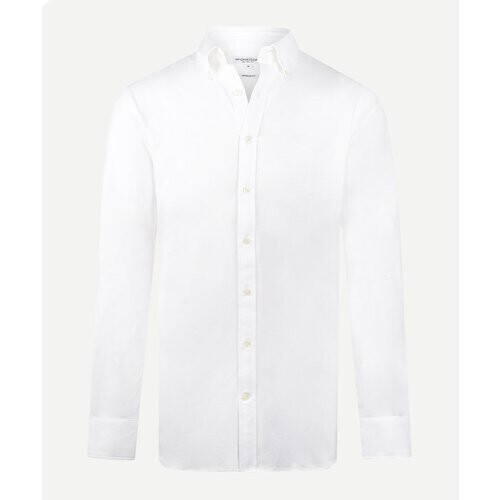 Tweedekans McGregor – Stretch Piqué Shirt – Regular Fit & Comfortabel – Wit – Maat S