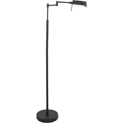 Tweedekans Mexlite - vloerlamp - GlowGo - zwart - metaal - leeslamp - LED - 4603ZW