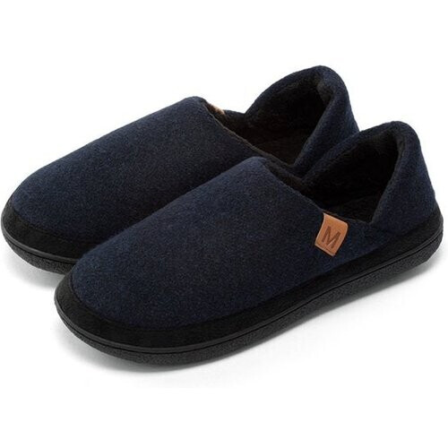Tweedekans Milanoro - Comfortabele, warme herenpantoffels - Navy - 41-42
