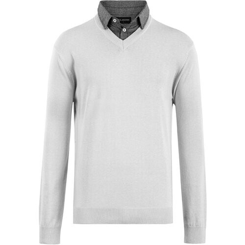 Tweedekans milanoro mock pullover - lichtgrijs - Maat M
