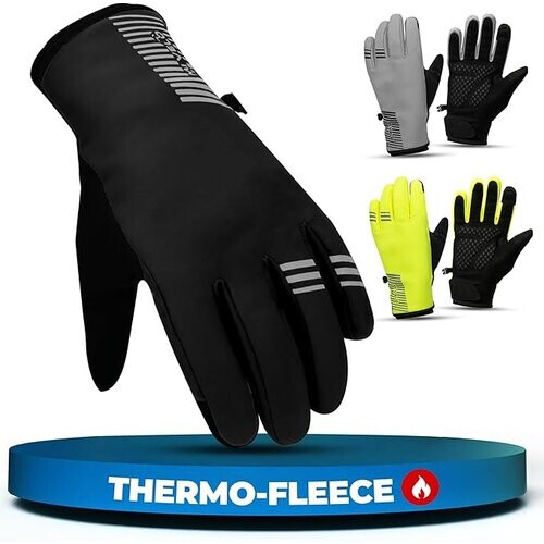 Tweedekans MIVELO Winter Handschoenen - Winddicht - Waterdicht - Touchscreen - 3M Isolatie - Antislip - Zwart