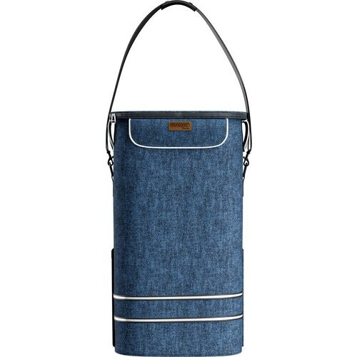 Tweedekans Monzana 2in1 Boodschappentrolley 30kg Inklapbaar Afneembare Tas 6 wielen Blauw