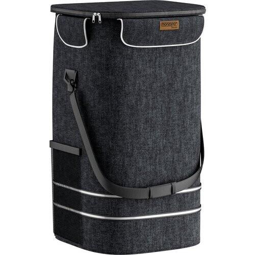 Tweedekans Monzana 2in1 Boodschappentrolley 30kg Inklapbaar Afneembare Tas 6 Wielen Zwart