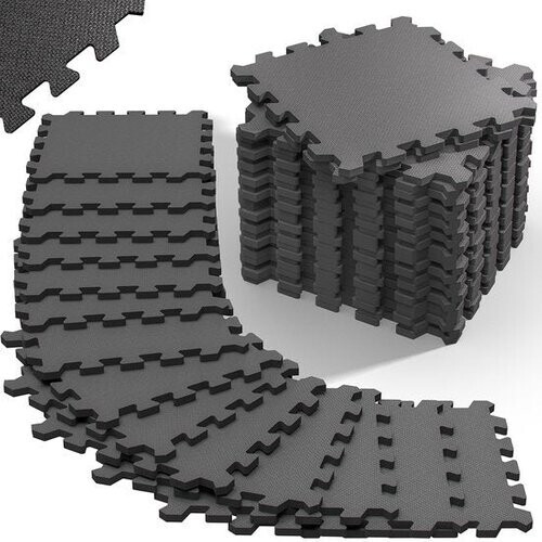 Tweedekans MONZANA 36x Vloerbeschermer   - 29,5x29,5cm Antislip Uitbreidbaar - Grijs