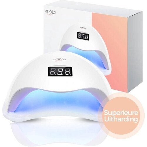 Tweedekans Moods Gellac - Professionele Nagellamp- UV Lamp Gelnagels - Nageldroger - Bedienbaar met Knoppen - Krachtige LED Lamp - Wit
