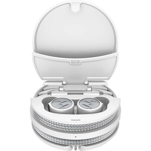 Tweedekans Motorola Oordopjes Tech 3 - Koptelefoon 3-in-1 - Draadloos - Sportloop - met Snoer - 18 Uur Speeltijd - IPX5 - Wit