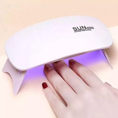Tweedekans Nagellak Droger SunMini - Professioneel & Compact - LED verlichting 6W - Gellak - Nagel Lamp - Nagelverzorging - USB oplader - Nagellak Droger - Nagellak Lamp - Wit
