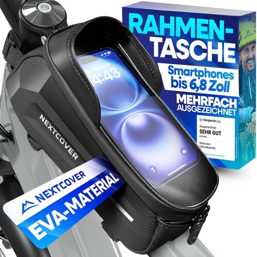 Tweedekans Nextcover® frame tas fiets - Telefoonvak met touchscreen - Waterdicht