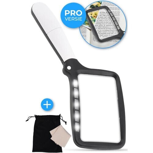 Tweedekans Nuvance - Vergrootglas met Verlichting - Loep - Vergrootspiegel - Loeplamp met Led Verlichting - Leesloep voor Volwassenen en Ouderen