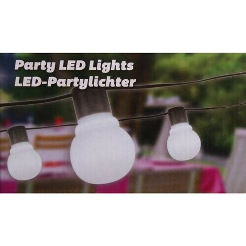 Tweedekans Party Lightning Feestverlichting - tuinverlichting - Bolletjes 4,5cm diameter - Wit - 20 LED - 11 Meter