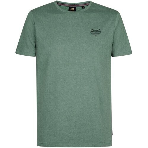 Tweedekans Petrol Industries - Heren Logo T-shirt Cosmos - Groen - Maat XXXL