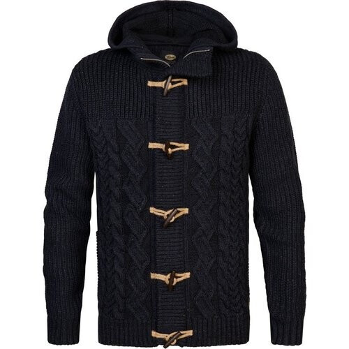 Tweedekans Petrol Industries - Heren Ribgebreid Vest Portage - Blauw - Maat M
