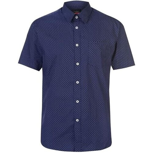 Tweedekans Pierre Cardin - Shirt short sleeves - Navy/White - Maat L