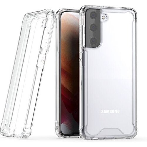 Tweedekans Podec Hoesje geschikt voor Samsung Galaxy S21 Doorzichtig Telefoonhoesje - Anti-Shock Case Cover met 1x Screenprotector