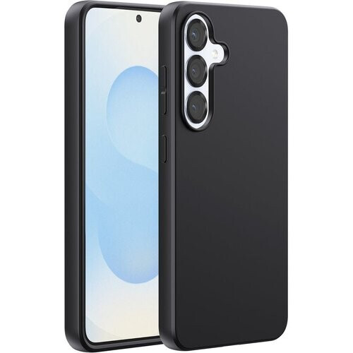 Tweedekans Podec Hoesje Geschikt voor Samsung Galaxy S25 Zwart Telefoonhoesje - Anti-Shock Case Cover met 1x Screenprotector