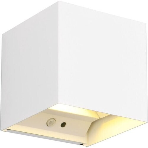 Tweedekans REALITY TALENT - Wandlamp - Wit mat - incl. 2x SMD 1W - Oplaadbaar - Draadloos - Beweginssensor - Schemeringssensor - Accuvoeding - Buitenverlichting - IP44