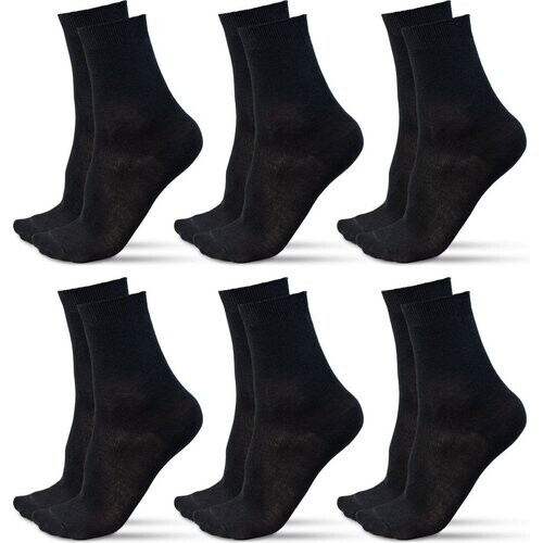 Tweedekans Saaf Bamboe Sokken - 6 Paar - Maat 38-43 - Dames / Heren - Zwart