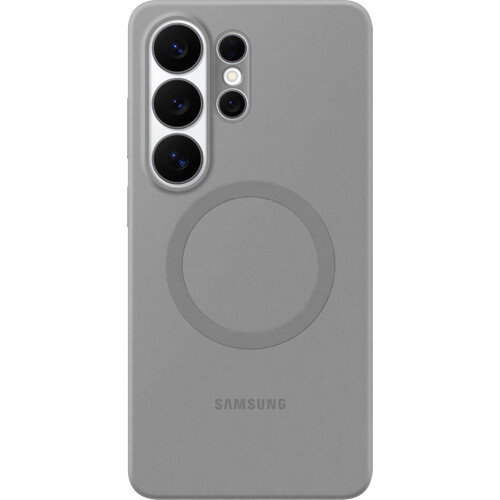 Tweedekans Samsung Galaxy S26 Ultra Siliconen Back Cover met Magneet Grijs
