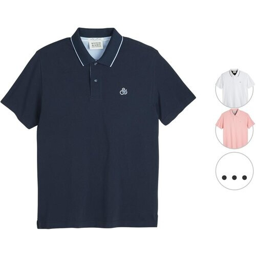 Tweedekans Scotch & Soda Tipped Poloshirt Heren XXL Glacier Ice 482 SSP26VMT-21156
