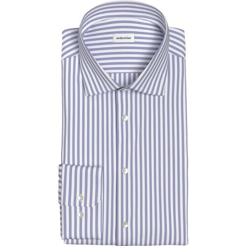 Tweedekans Seidensticker New Kent Business Overhemd Heren – Regular Fit – Maat 42 – Mid Blue
