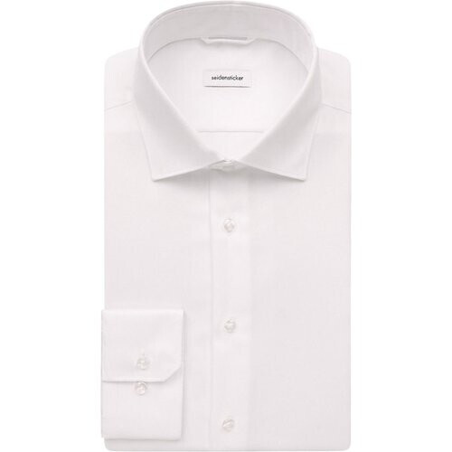 Tweedekans Seidensticker New Kent Business Shirt - Slim Fit - Maat 39 - Wit - Extra Lange Mouwen