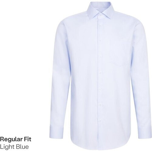 Tweedekans Seidensticker New Kent Business Shirt - Slim Fit - maat 40 - Light Blue