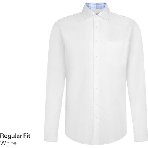 Tweedekans Seidensticker New Kent Business Shirt - Slim Fit - maat 42 - White