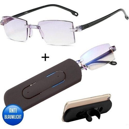 Tweedekans Shine Anti blauw Licht Computerbril 0.00 - Beeldschermbril Voor Dames en Heren - Incl Accessoires