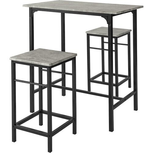 Tweedekans SoBuy Bistrotafel - Modern - 1 tafel + 2 Krukken