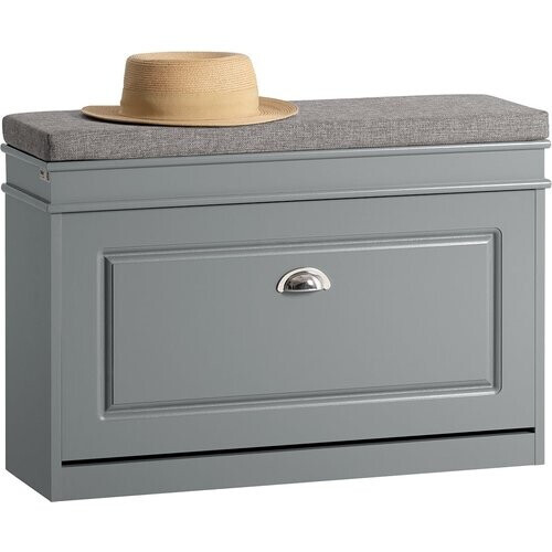 Tweedekans SoBuy FSR82-K-HG Schoenenkast met Zitvlak - 75 x 24 x 51 cm - Grijs