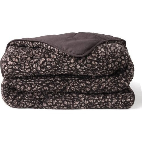 Tweedekans Soulsnooze Teddy Dekbed Panter Antraciet 240×220 - 2-in-1 Dekbed Zonder Overtrek - Wasbaar Dekbed zonder Hoes - Deken - Bedsprei - Fluffy Plaid