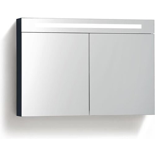Tweedekans Spirit Spiegelkast met LED-verlichting - Hoogglans Antraciet - 100 x 16 x 70 cm