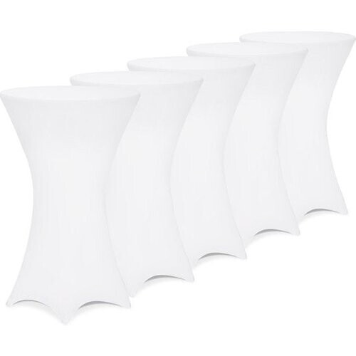 Tweedekans Statafelrok – 5 Stuks Ø 60-65cm Stretch - Wit