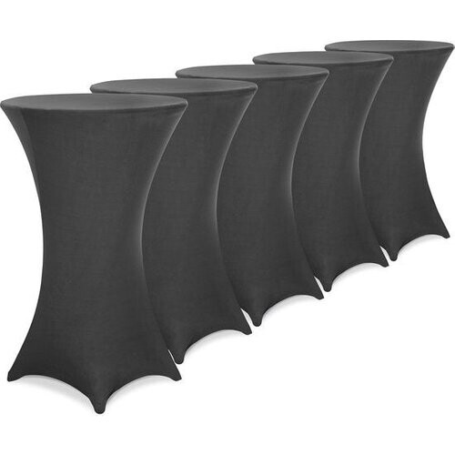 Tweedekans Statafelrok – 5 Stuks Ø 70-75cm Stretch - Antraciet