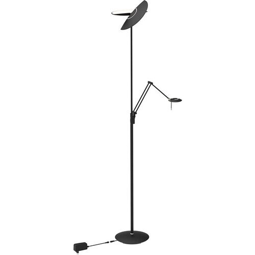 Tweedekans Steinhauer Exclusive - vloerlamp - Zenith2 - zwart - kunststof metaal - design lamp - LED - 4390ZW