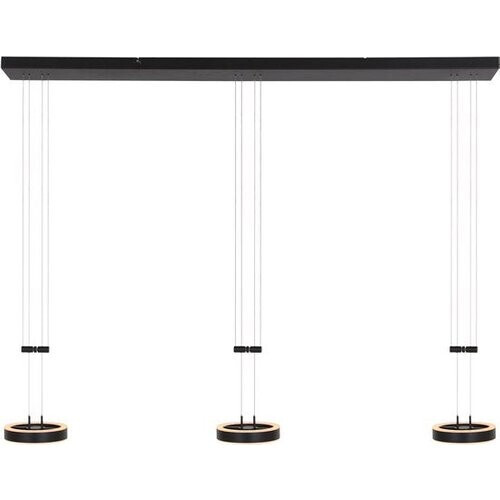 Tweedekans Steinhauer - hanglamp - Piola - zwart - acryl metaal - design lamp - LED - 3501ZW