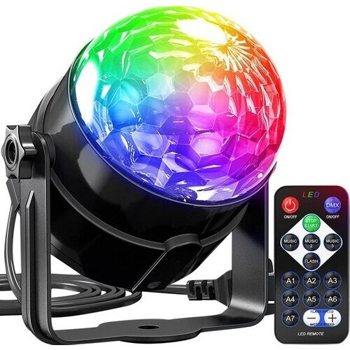 Tweedekans Strex Discolamp met Afstandsbediening - voor Kinderen en Volwassenen - Feestverlichting - Disco Bal - Discoverlichting - Disco Lamp