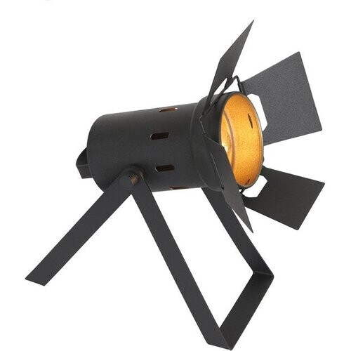 Tweedekans Tafellamp Carré 3380ZW - zwarte industriële lamp van metaal en kunststof, kantelbaar, E27 fitting, Mexlite